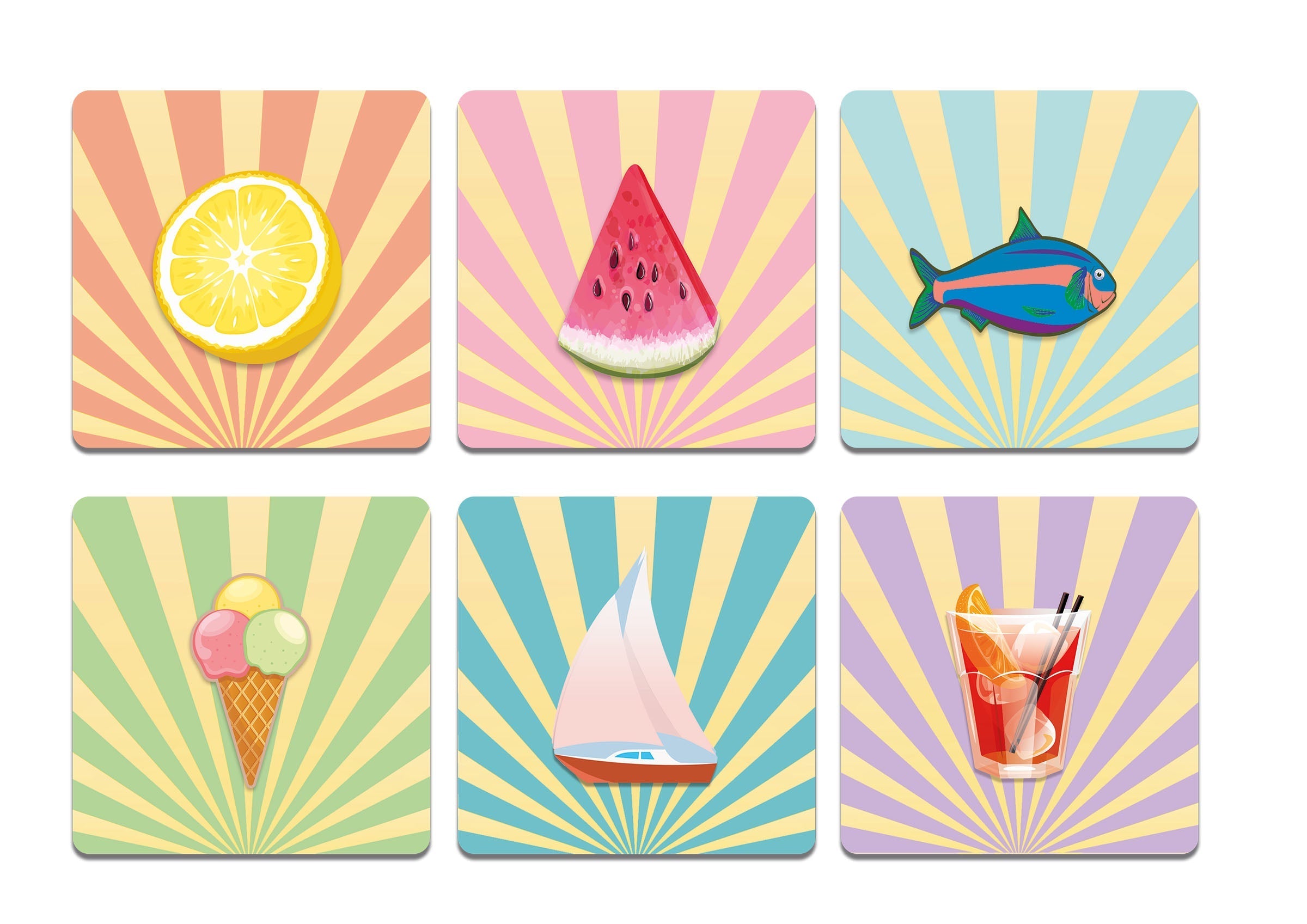 Untersetzer Beach Set