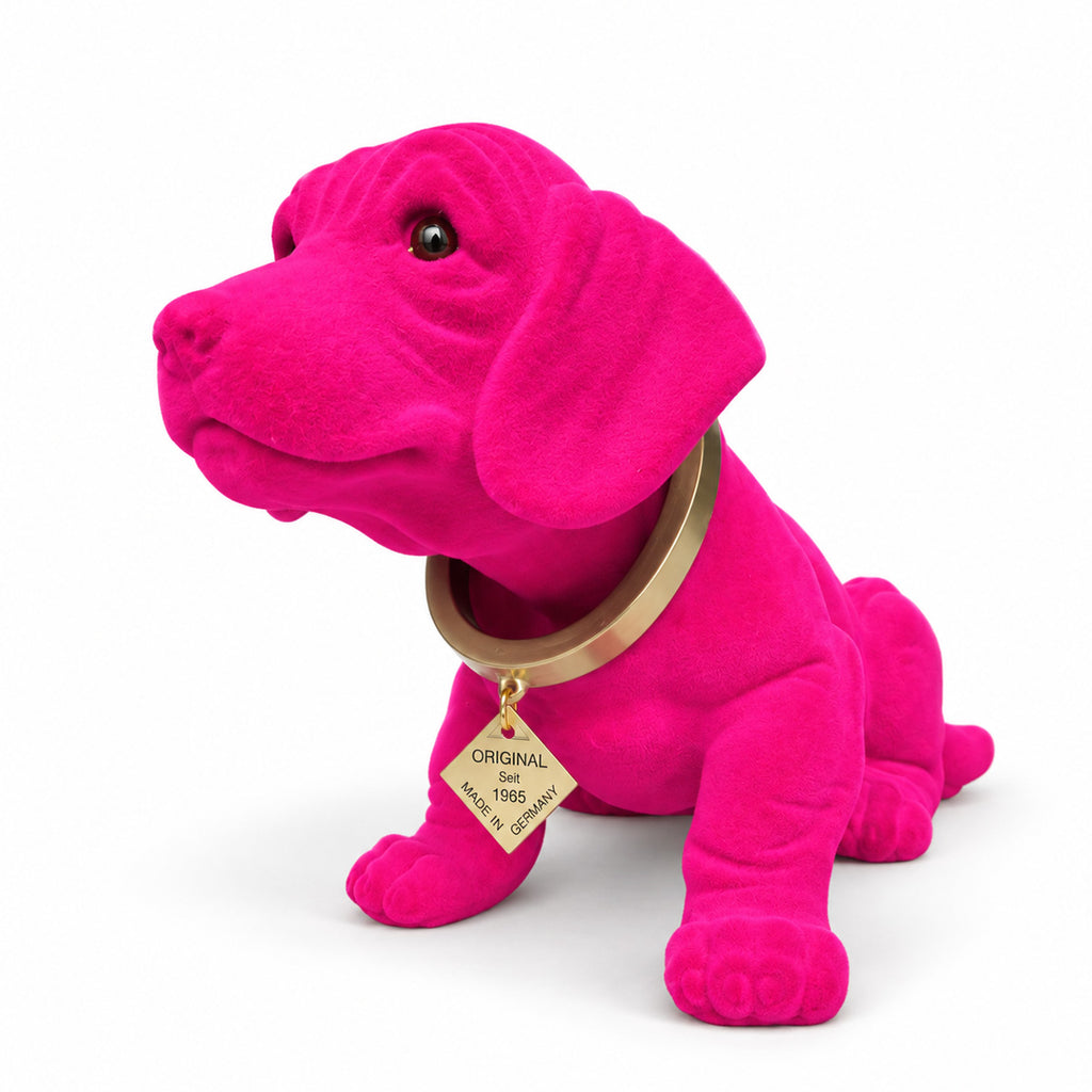 Wobbly Dog Large Pink Flock