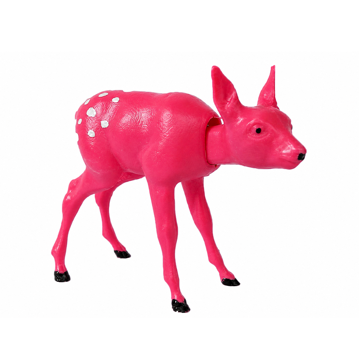Wackelfigur Bambi Pink – bunter Wackelkopf als Deko, ideal als Geschenk