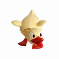 Wackelfigur Ente Beige – bunter Wackelkopf als Deko, ideal als Geschenk