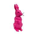 Wackelfigur Hase Pink – bunter Wackelkopf als Deko, perfekt zum Verschenken