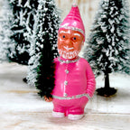 Wackelfigur Weihnachtsmann Pink – nickende Weihnachtsdeko, ein Lieblingsstück fürs Regal